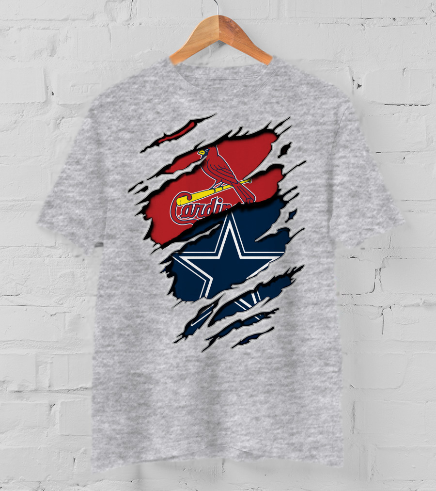 Dallas Cowboys And St. Louis Cardinals NFL MLB T-Shirt