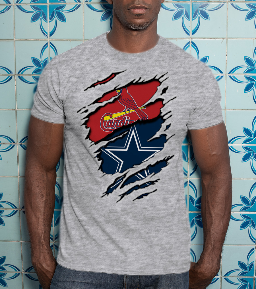 Dallas Cowboys And St. Louis Cardinals NFL MLB T-Shirt