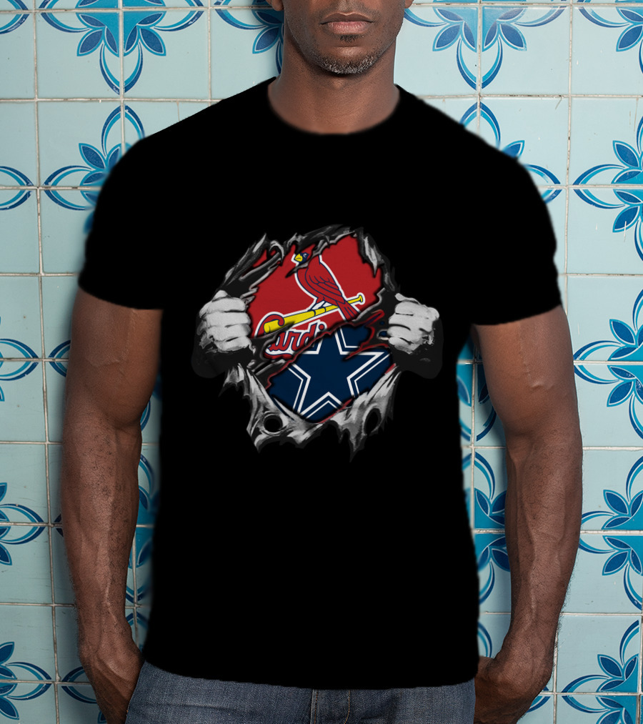 Cardinals Cowboys Dual Logo Louis T-Shirt