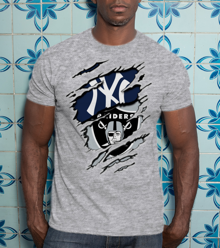 Raiders Yankees Ny Crossover T-Shirt