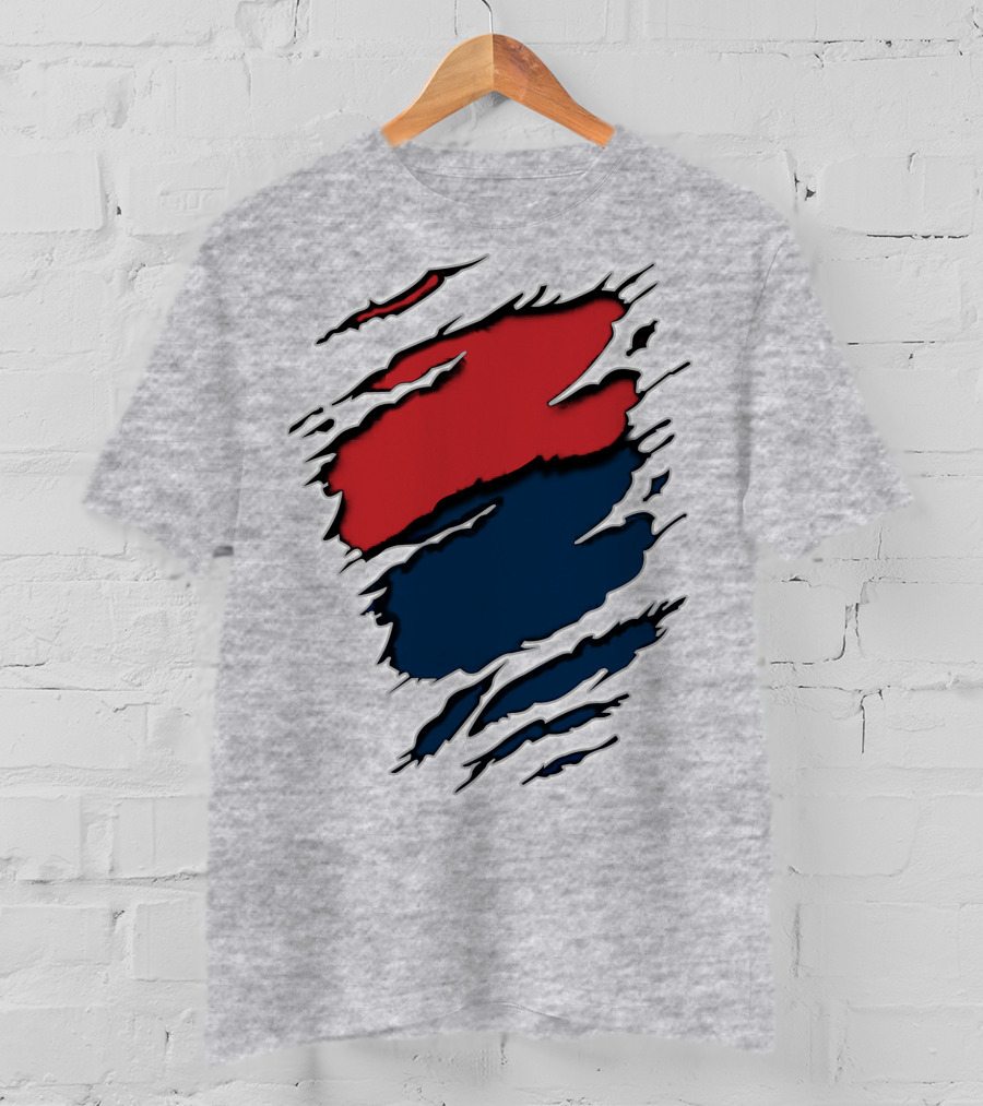 Cow Car Two-Tone Rip Claw Marks T-Shirt