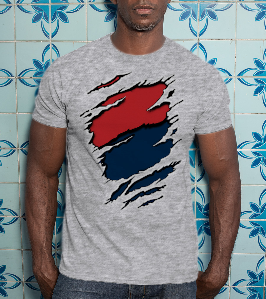 Cow Car Two-Tone Rip Claw Marks T-Shirt
