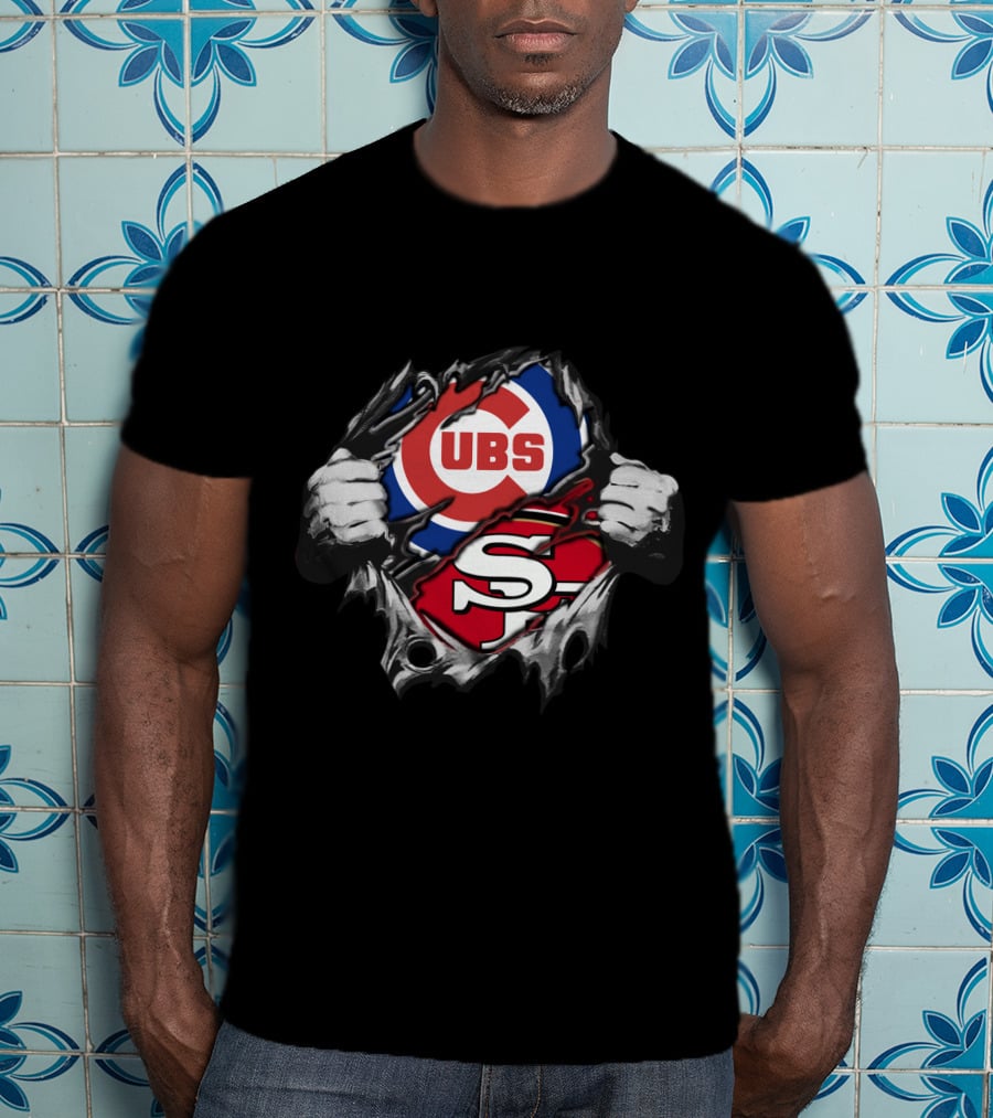49ers Cubs Logo Fusion Fan Crossover T-Shirt