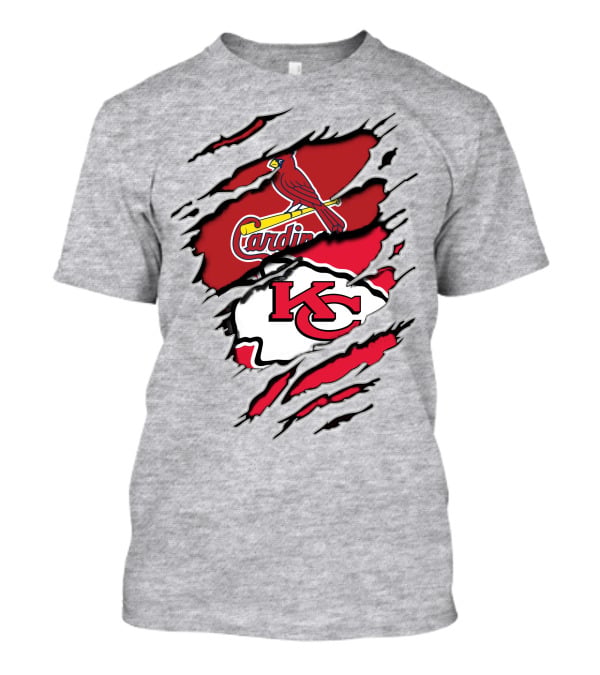 Kansas City Chiefs St. Louis Cardinals Torn T-Shirt