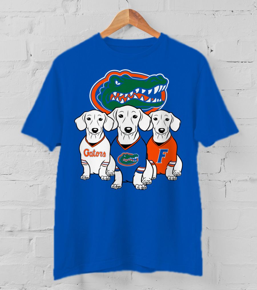 Florida Gators Dachshund Dogs T-Shirt