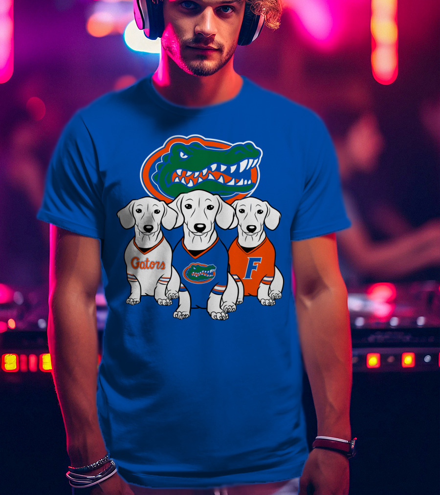Florida Gators Dachshund Dogs T-Shirt