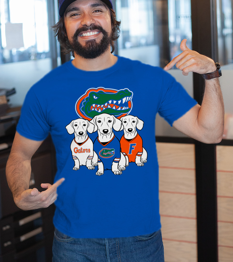 Florida Gators Dachshund Dogs T-Shirt