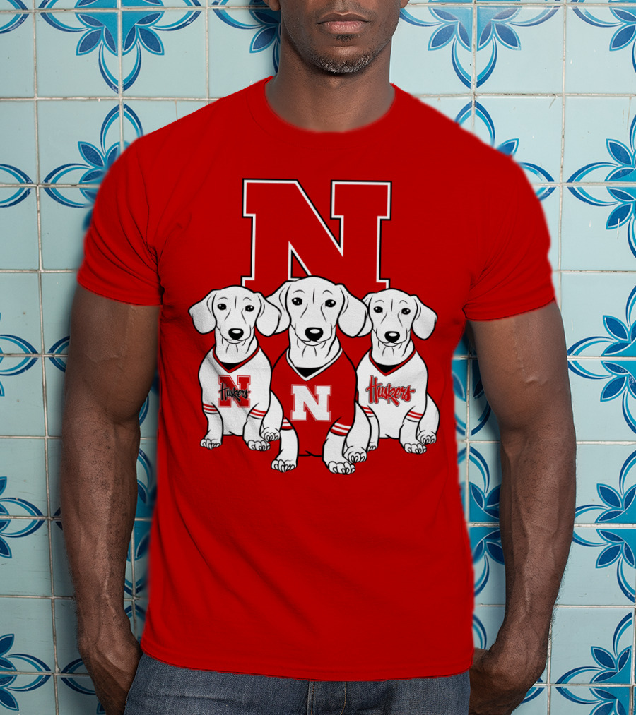 Nebraska Huskers Dachshund T-Shirt