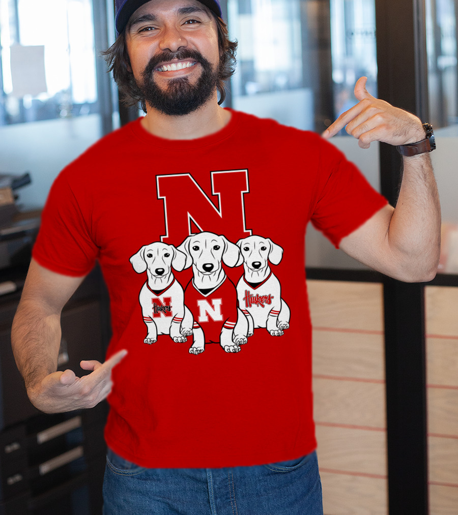 Nebraska Huskers Dachshund T-Shirt