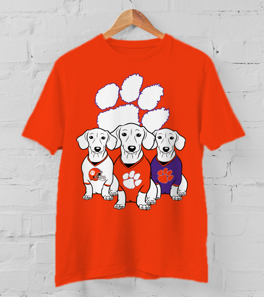 Clemson Tigers Dachshund T-Shirt