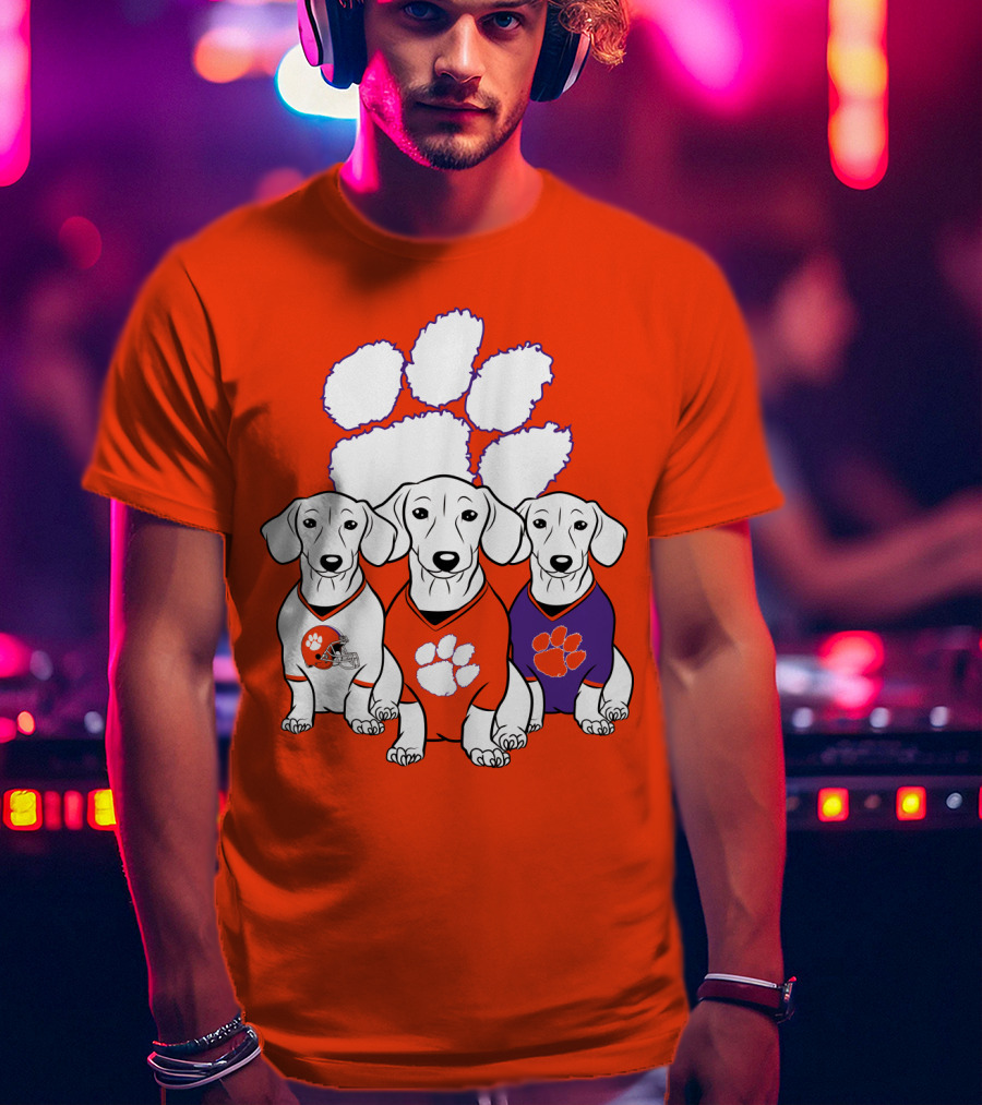 Clemson Tigers Dachshund T-Shirt