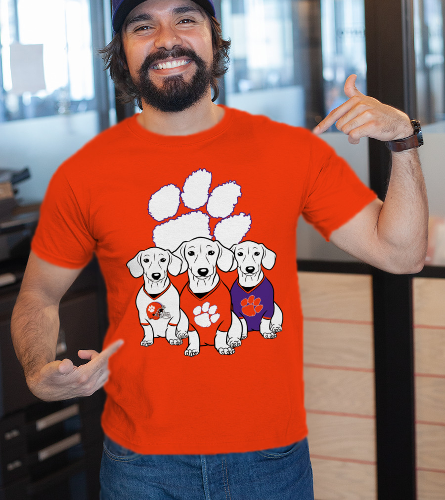 Clemson Tigers Dachshund T-Shirt