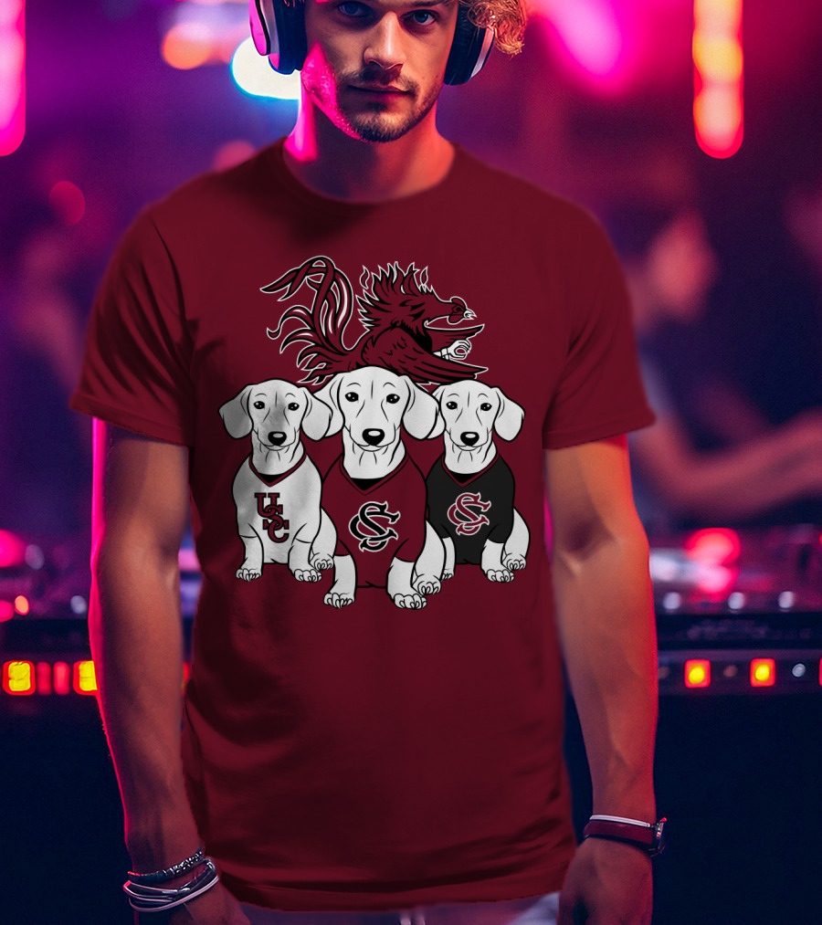 Usc Gamecocks Dogs T-Shirt