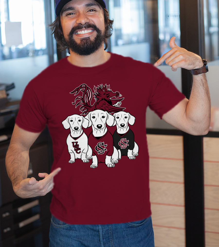 Usc Gamecocks Dogs T-Shirt
