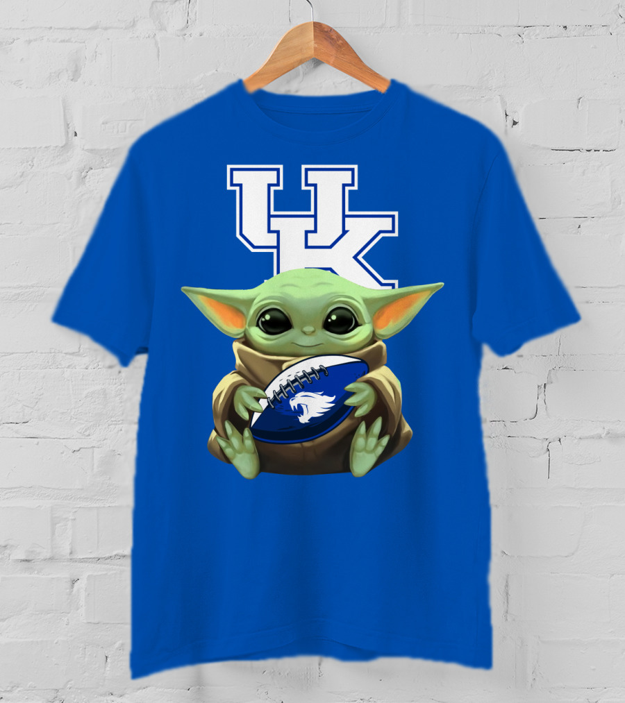 Baby Yoda UK Wildcats Football Fan T-Shirt