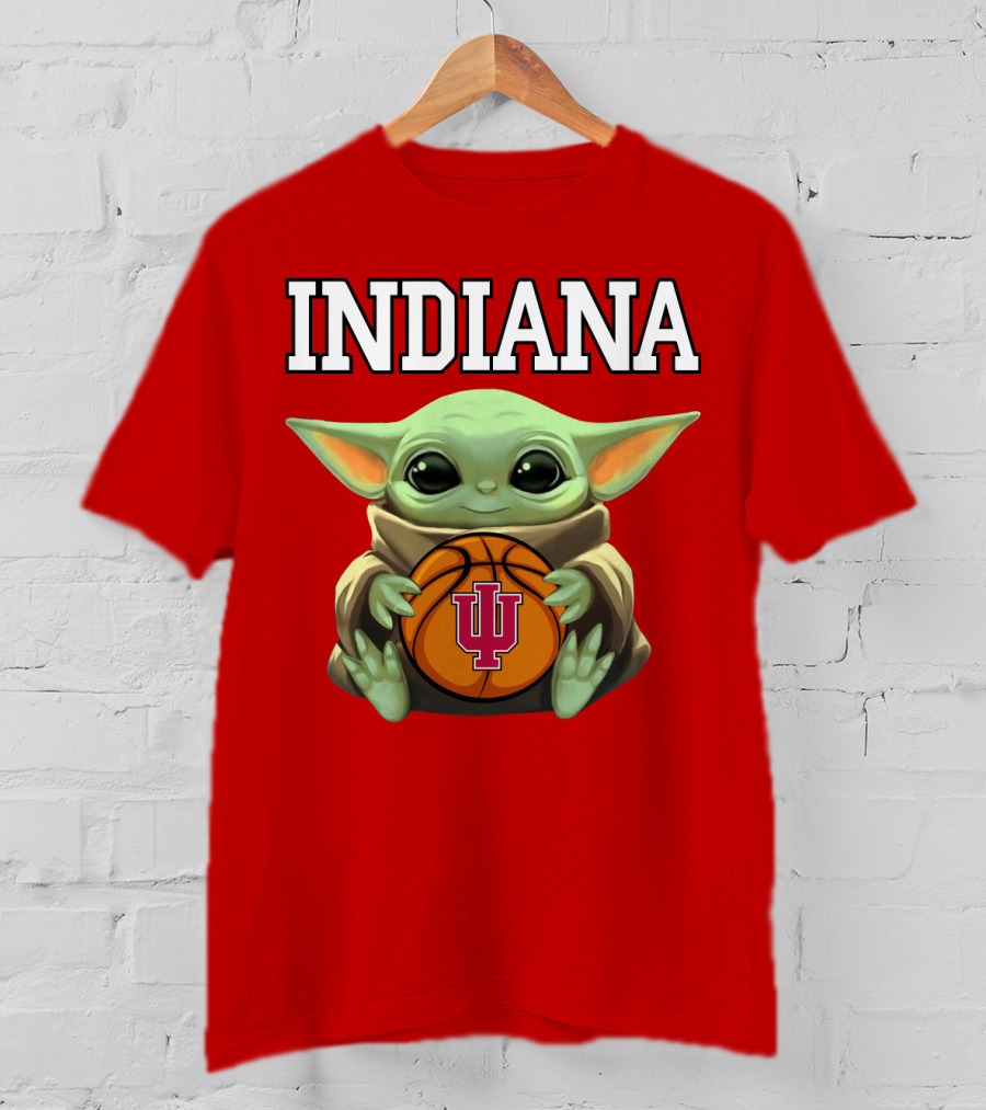 Indiana Baby Yoda IU Basketball T-Shirt