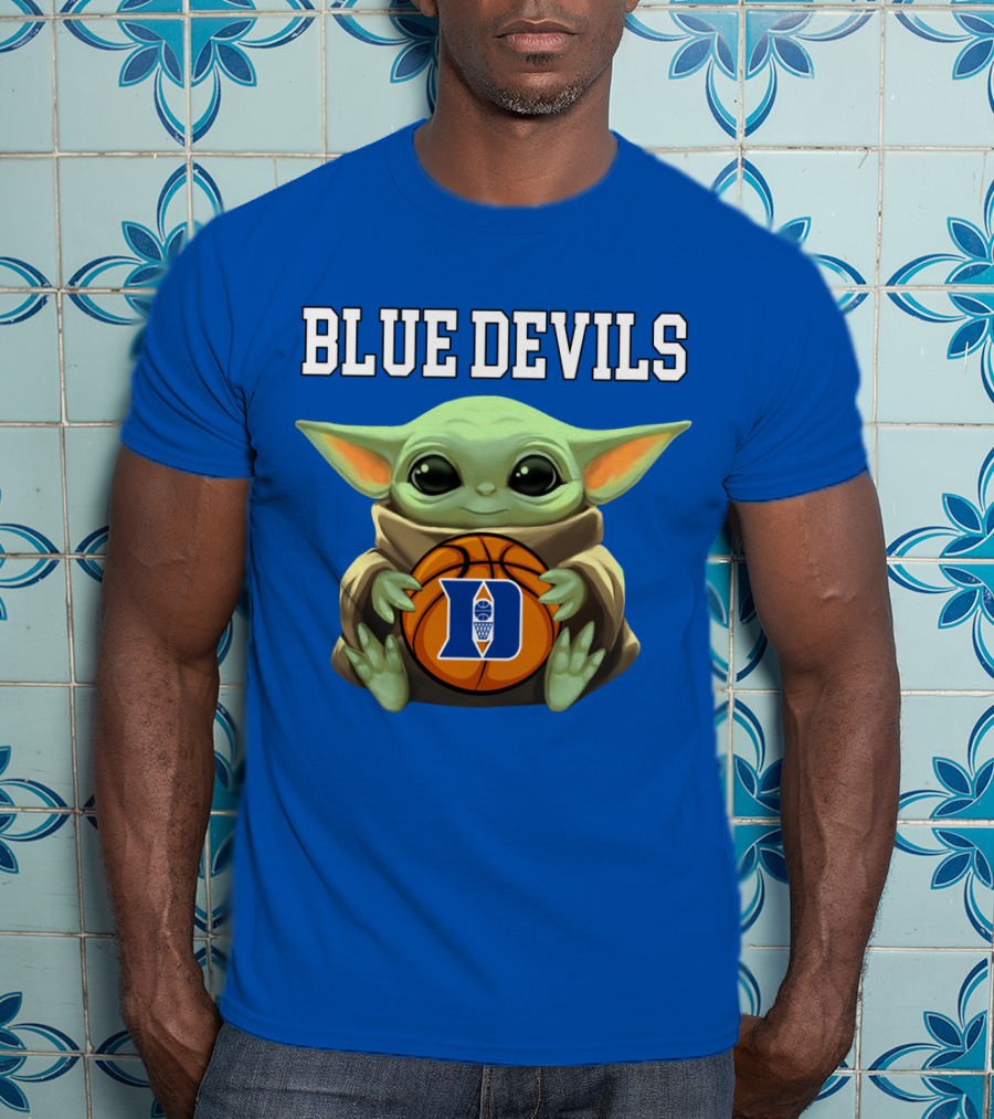 Baby Yoda Blue Devils Basketball T-Shirt