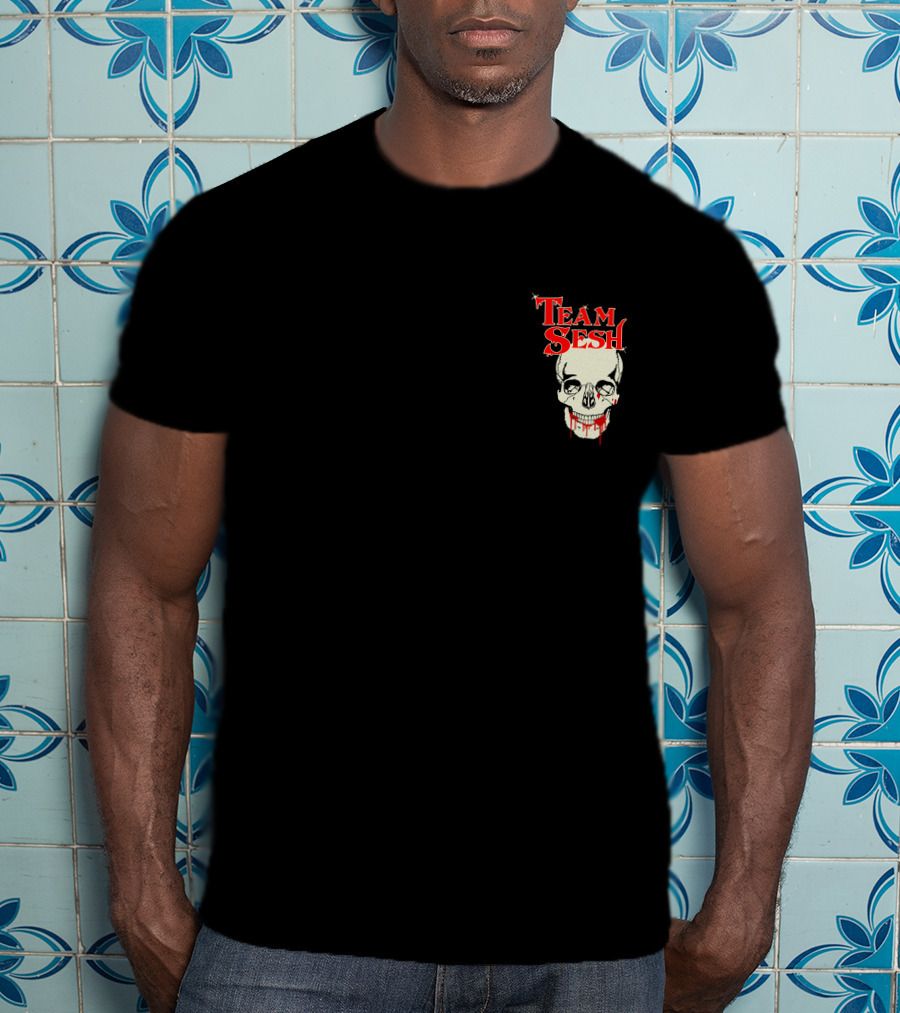 Team Sesh Skull Faces Of Sesh Pullover Hood T-Shirt
