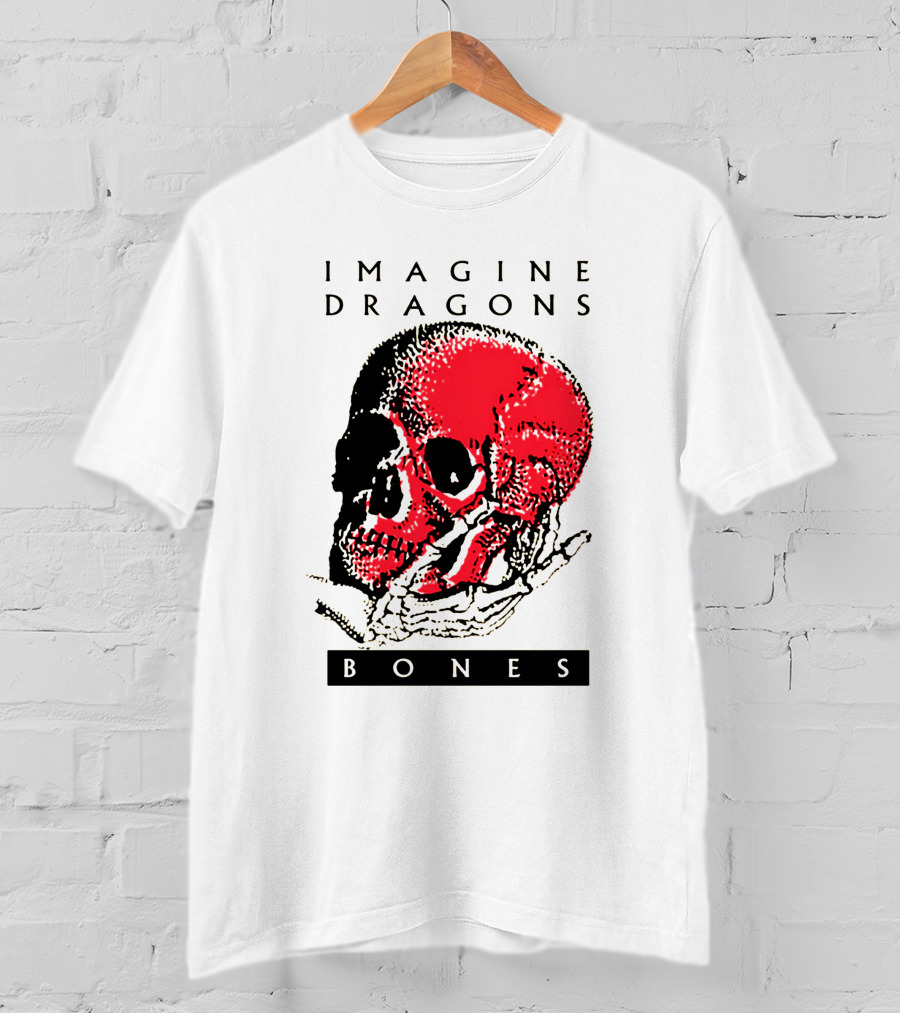 IMAGINE DRAGONS BONES Skull T-Shirt