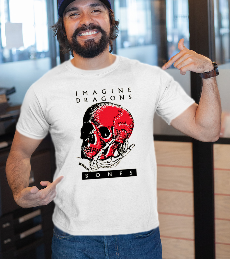 IMAGINE DRAGONS BONES Skull T-Shirt