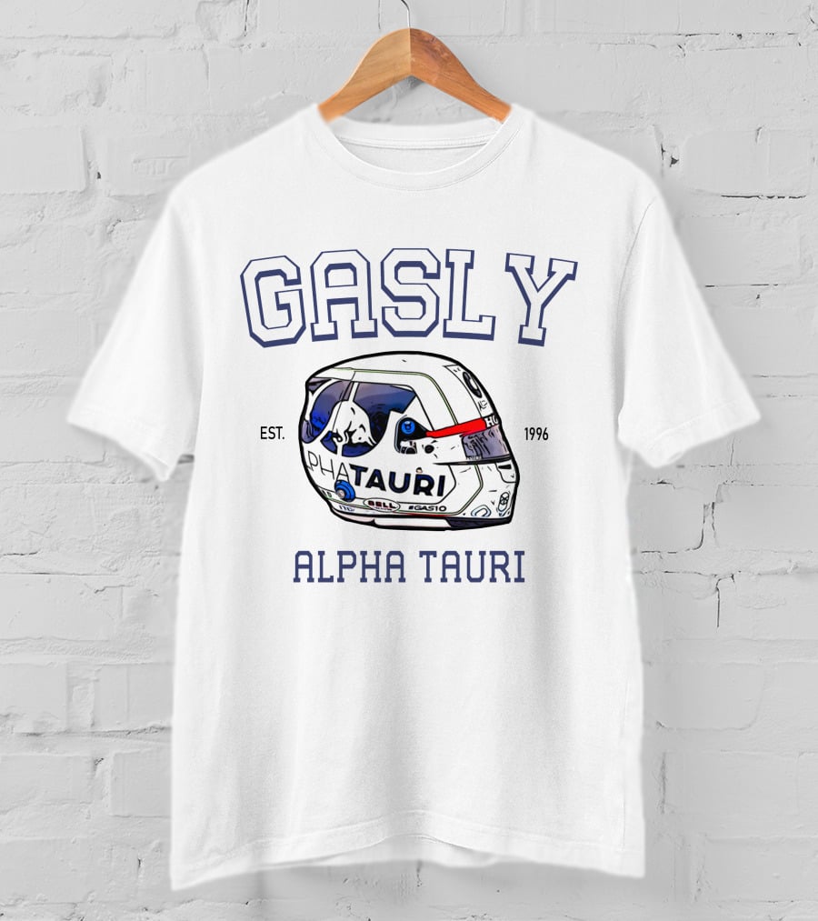 Gasly Alpha Tauri Helmet Est. 1996 T-Shirt