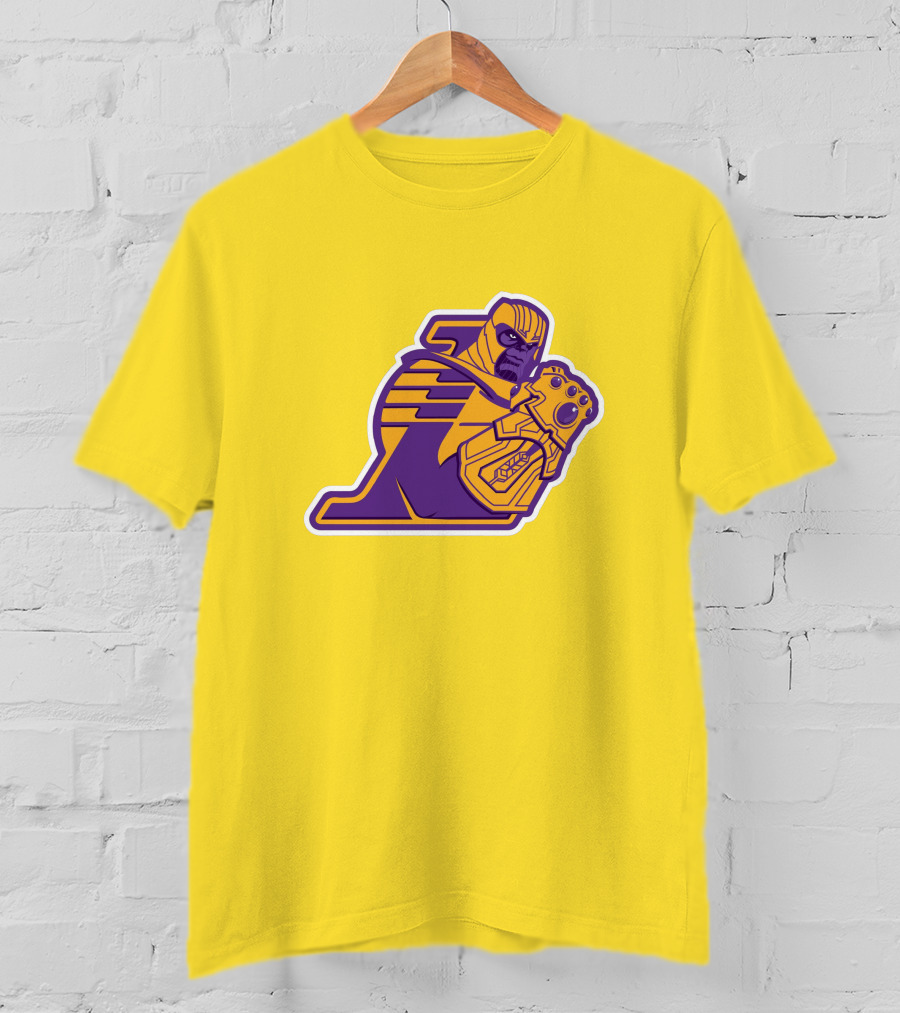 LA Lakers Thanos Infinity Gauntlet Mashup T-Shirt