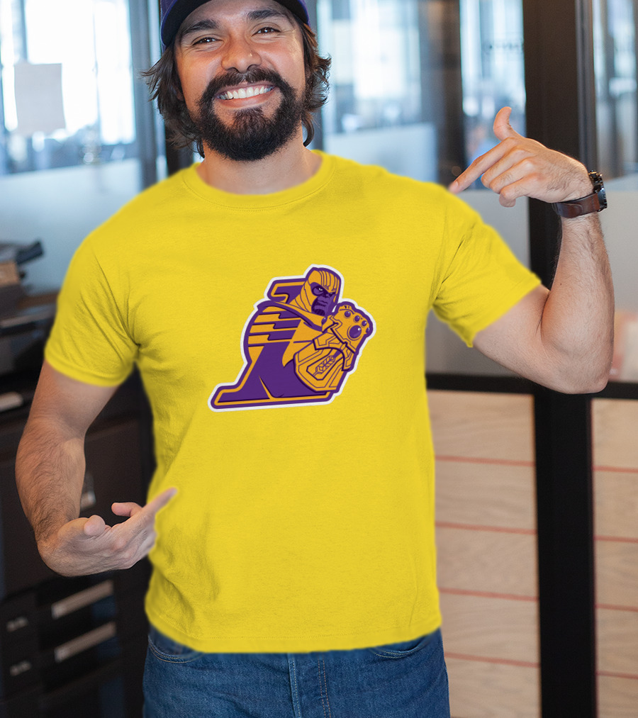 LA Lakers Thanos Infinity Gauntlet Mashup T-Shirt