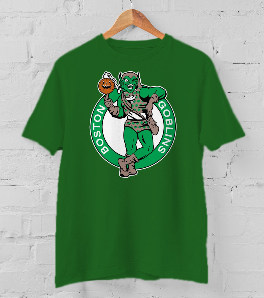 Boston Goblins Halloween Basketball Crossover T-Shirt