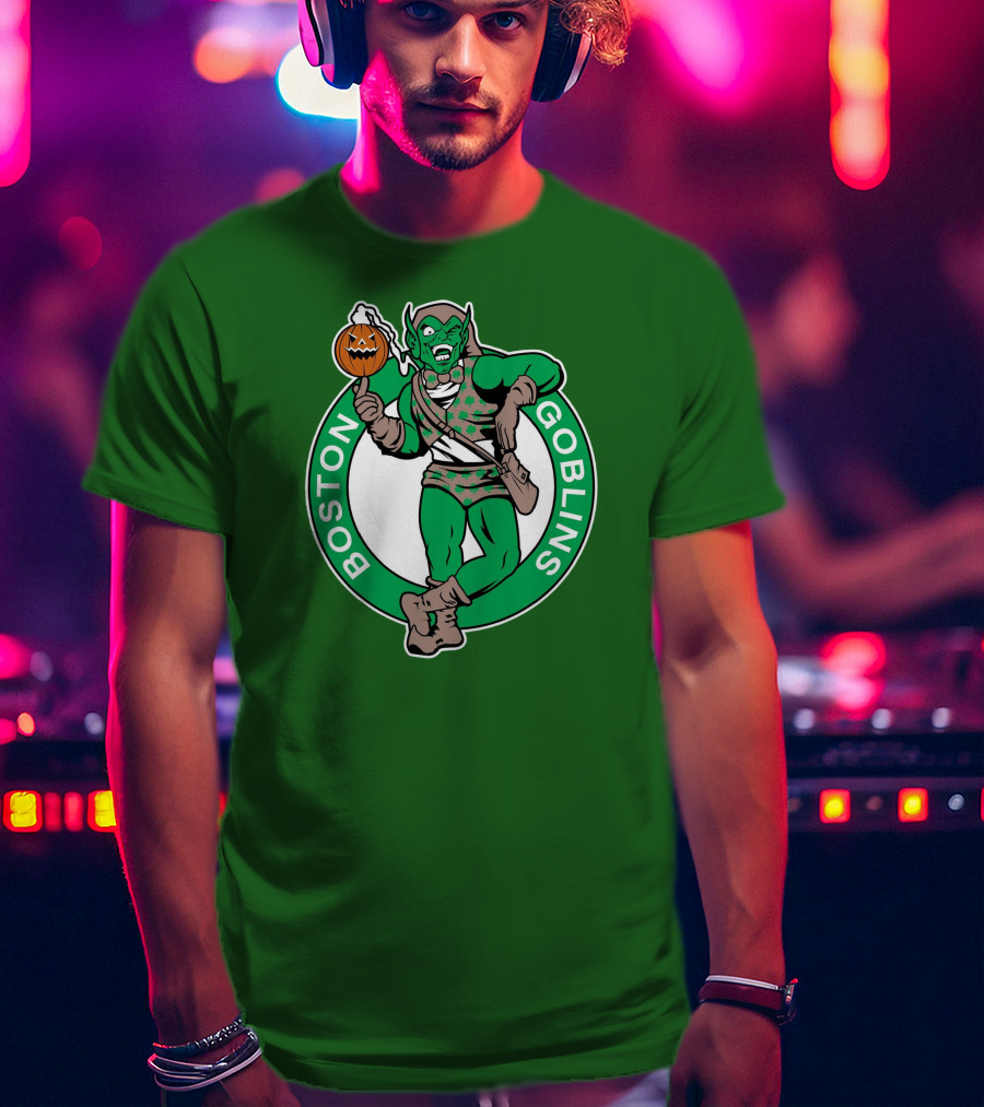 Boston Goblins Halloween Basketball Crossover T-Shirt
