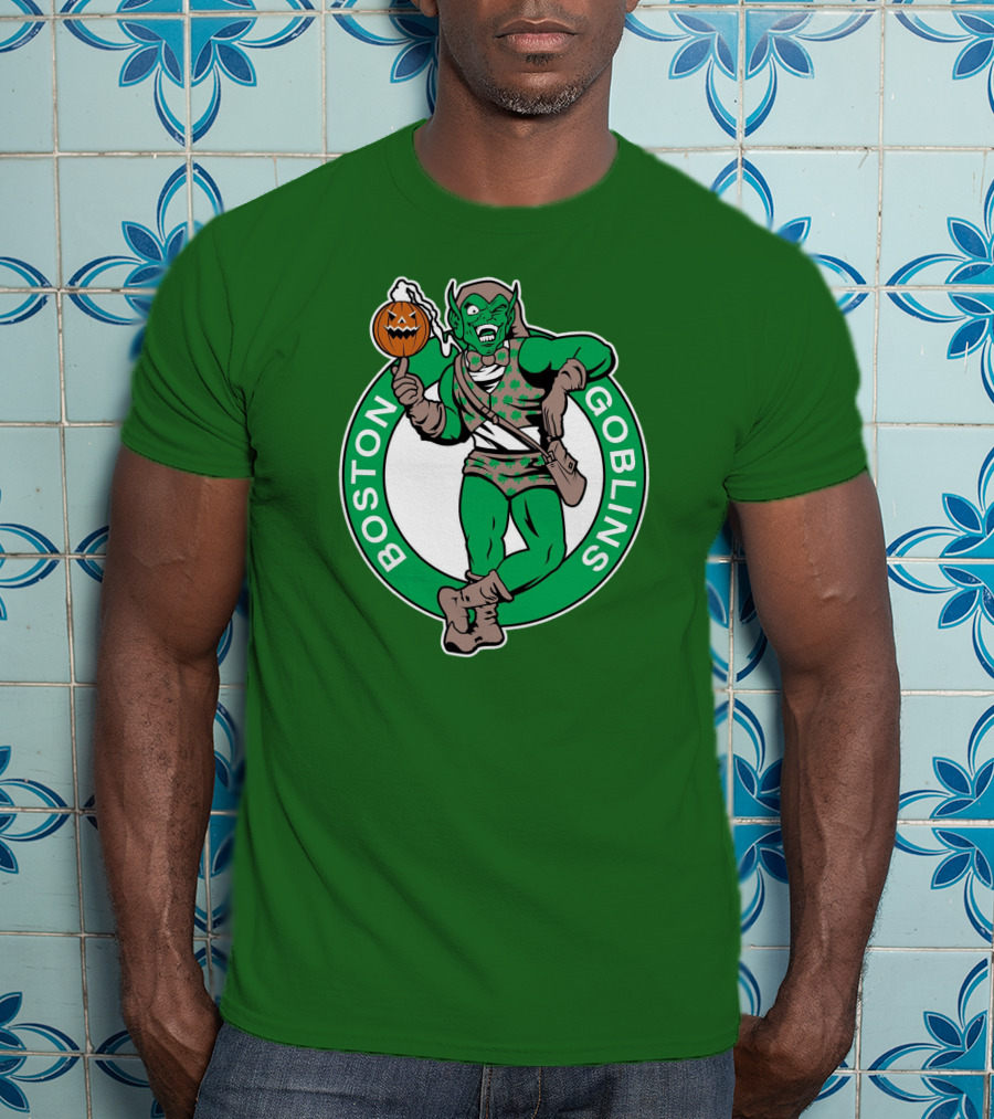 Boston Goblins Halloween Basketball Crossover T-Shirt