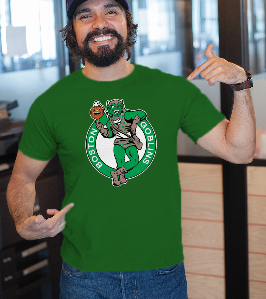Boston Goblins Halloween Basketball Crossover T-Shirt