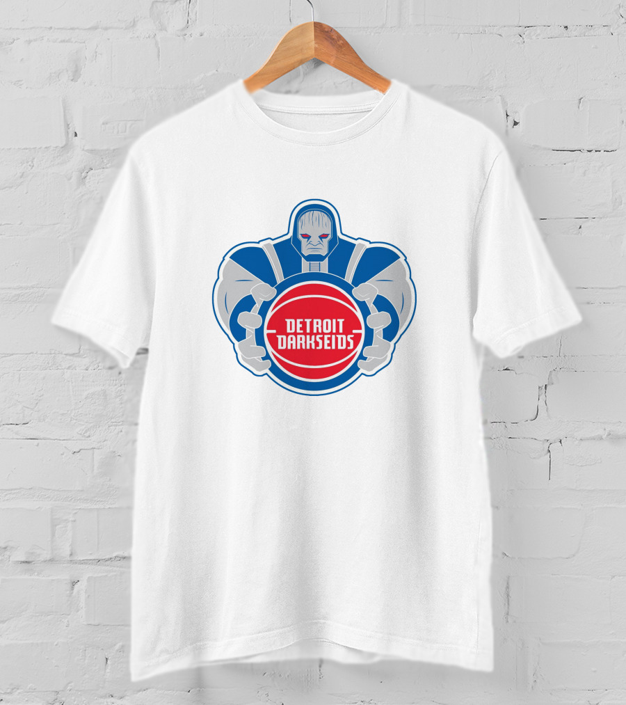 Detroit Darkseids Basketball Villain Logo NBA Crossover T-Shirt