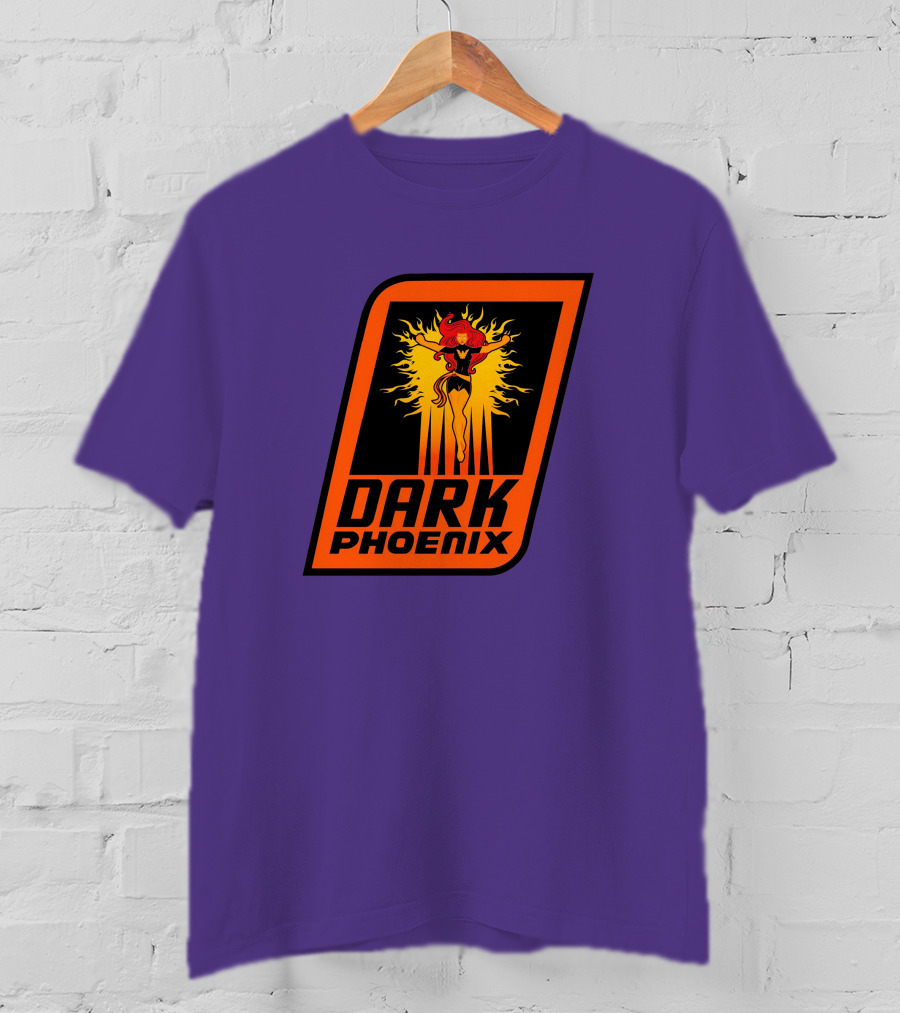 Dark Phoenix NBA X-Men Crossover Logo Design With Fiery Character T-Shirt