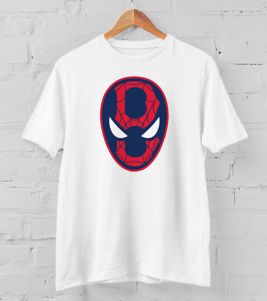 Boston Spider Sox MLB Web Pattern Mask T-Shirt