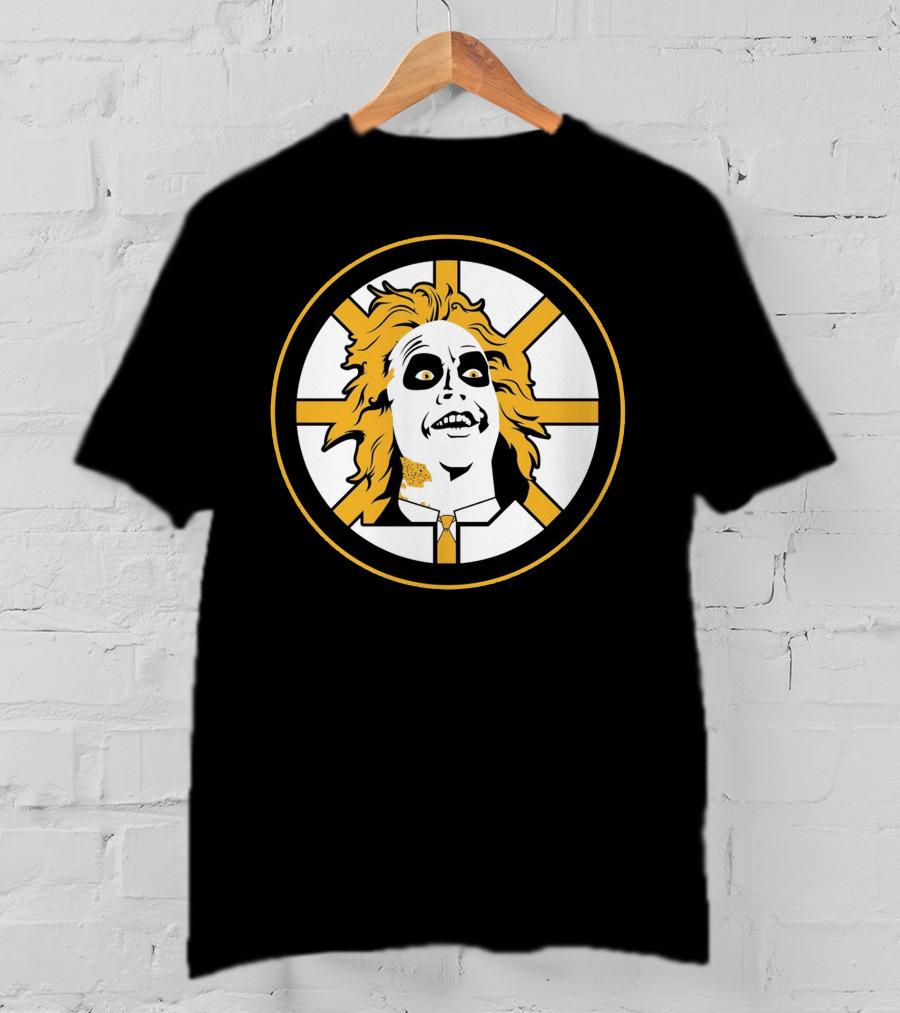 Boston Bruins Beetlejuice Horror NHL T-Shirt