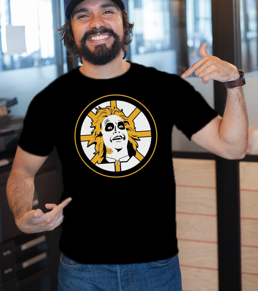 Boston Bruins Beetlejuice Horror NHL T-Shirt