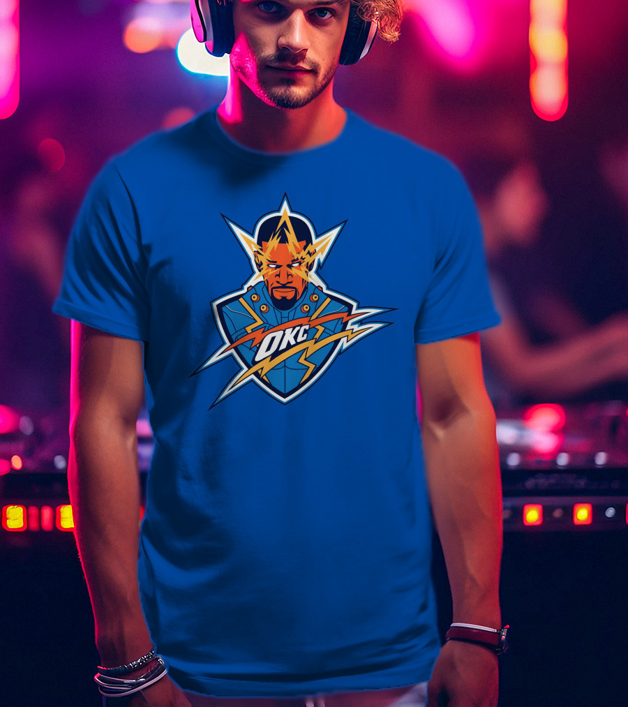 OKC Electro NBA Thunder Inspired T-Shirt