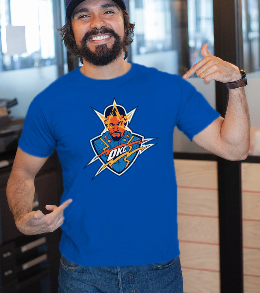 OKC Electro NBA Thunder Inspired T-Shirt