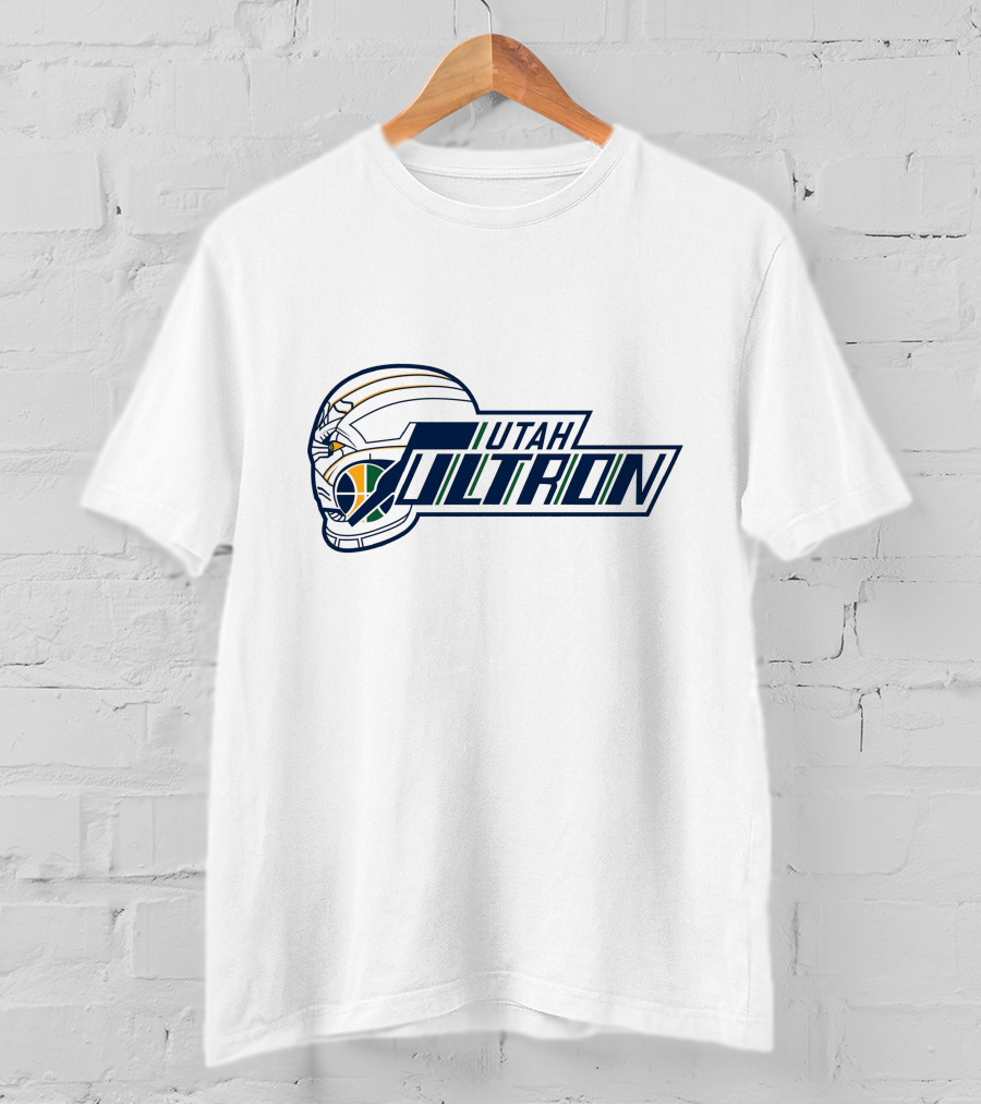Utah Ultron NBA Basketball Helmet Fusion T-Shirt