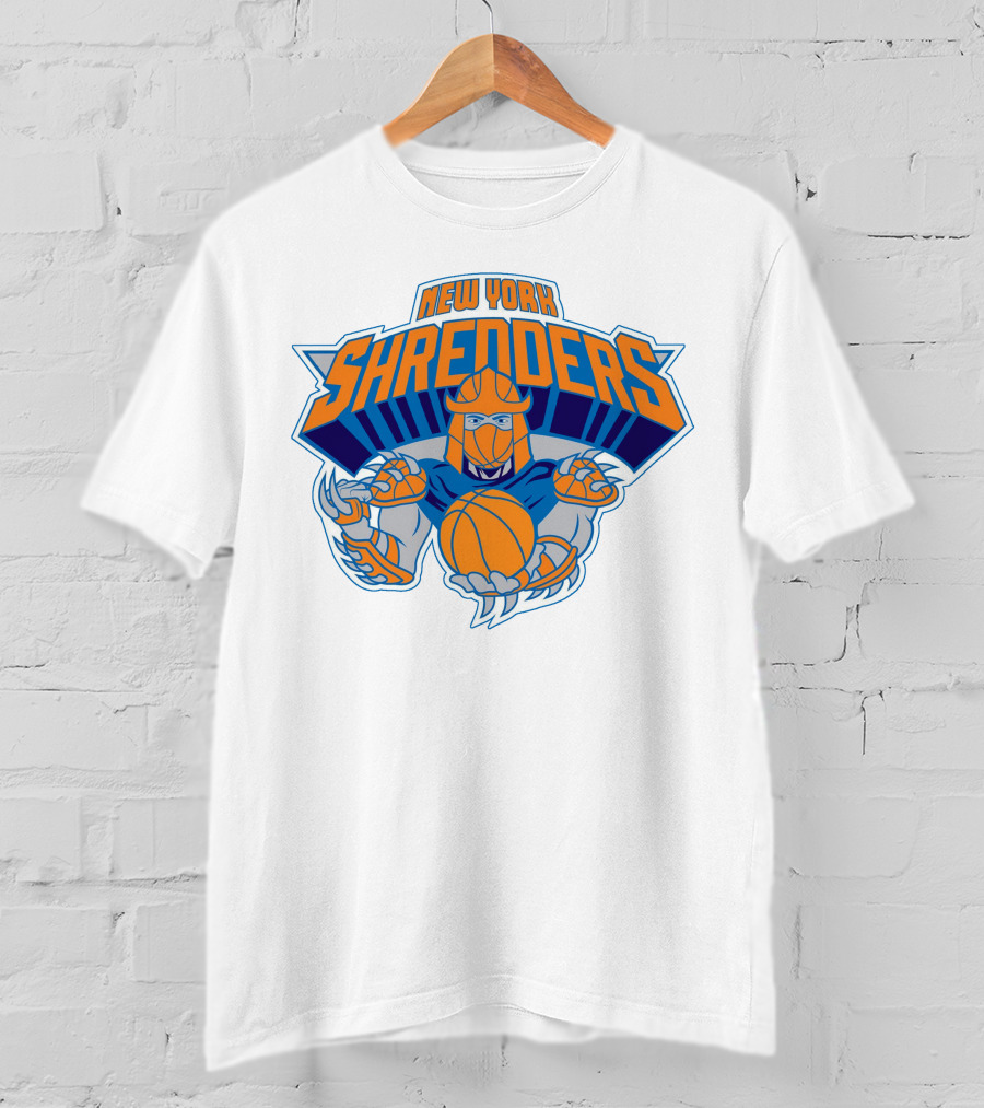 New York Shredders Basketball Villain Motif T-Shirt