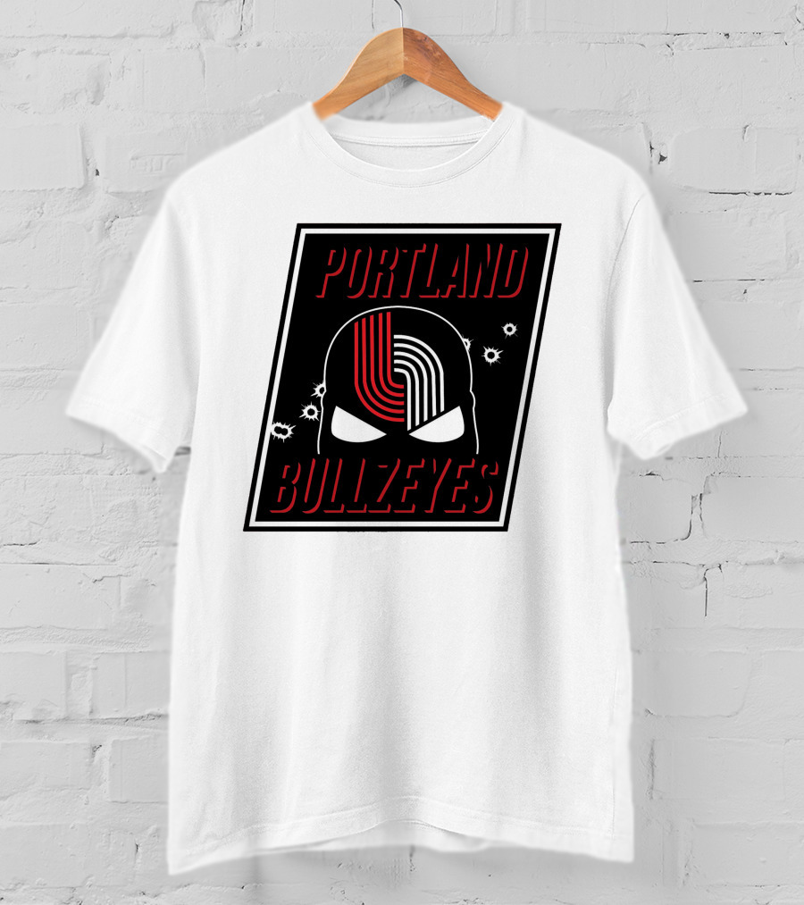 Portland Trail Bullzeyes NBA Basketball Emblem T-Shirt