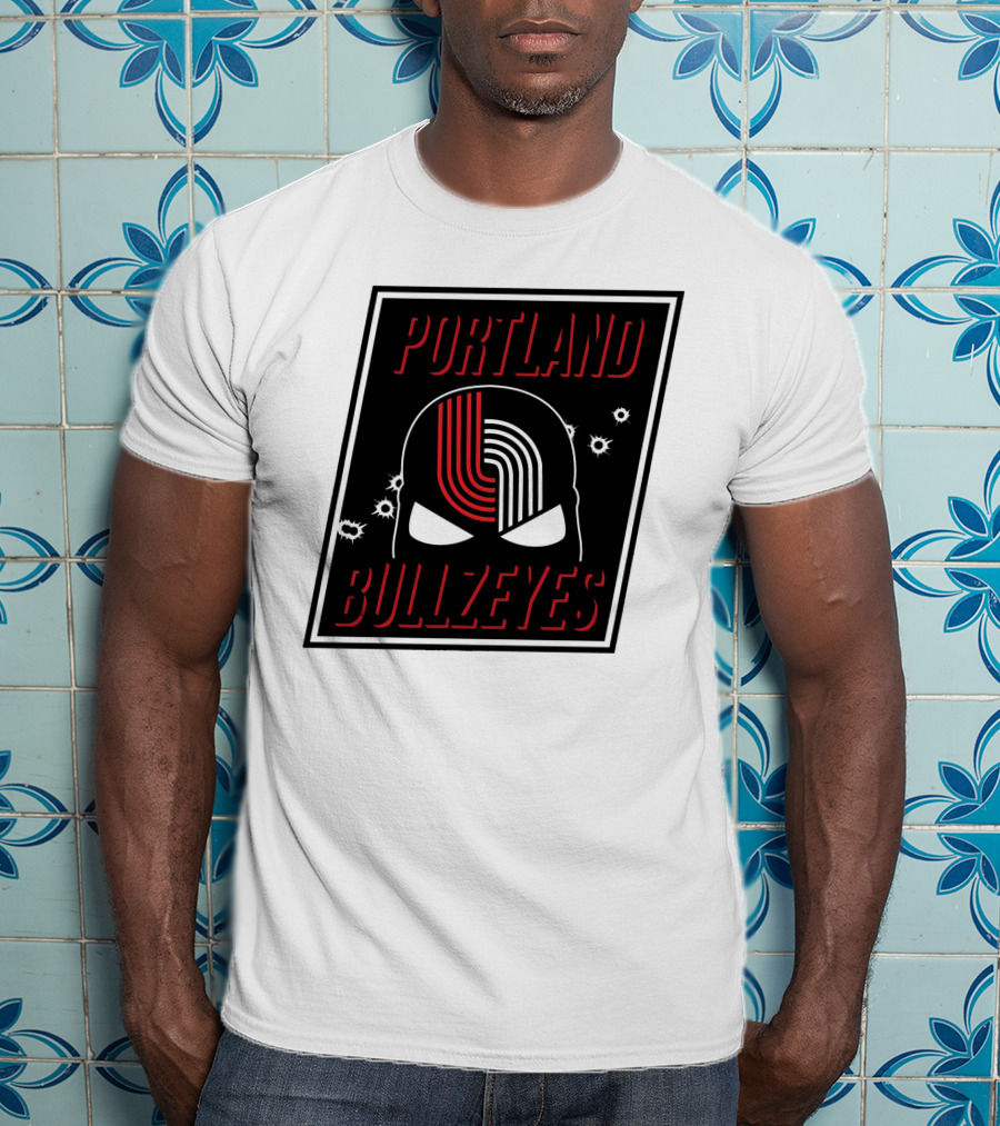 Portland Trail Bullzeyes NBA Basketball Emblem T-Shirt
