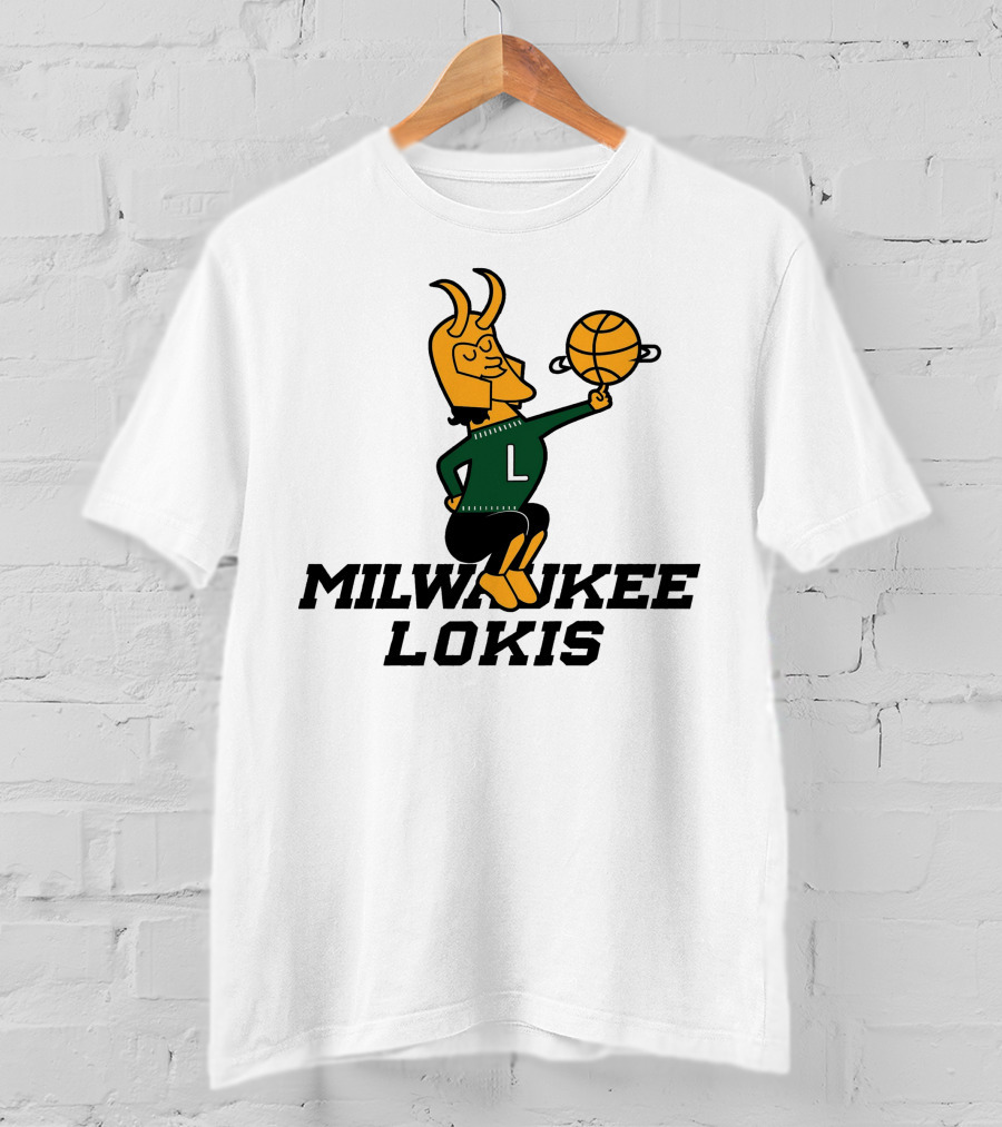 Milwaukee Lokis NBA Basketball Crossover Concept T-Shirt
