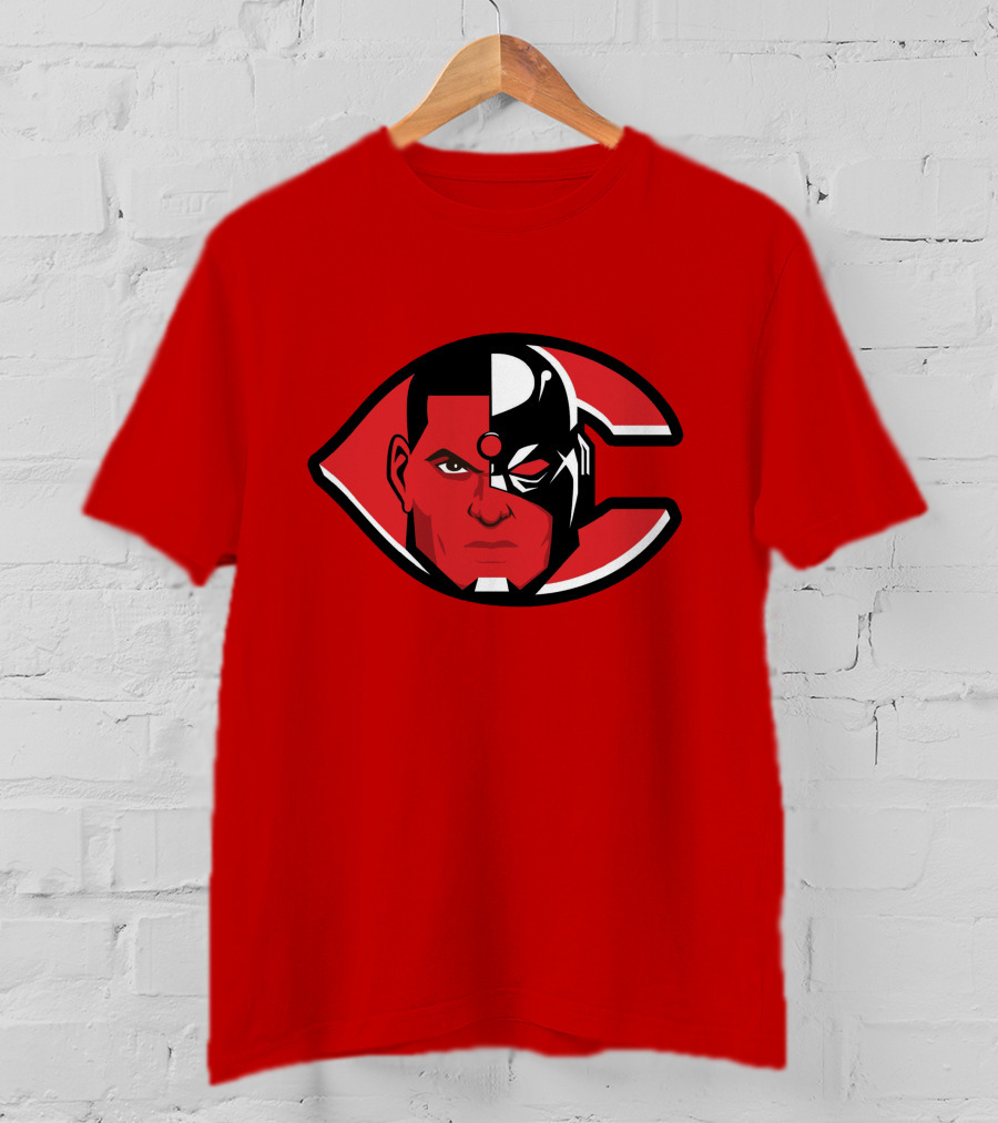 Cincinnati Cyborgs MLB Logo Face T-Shirt