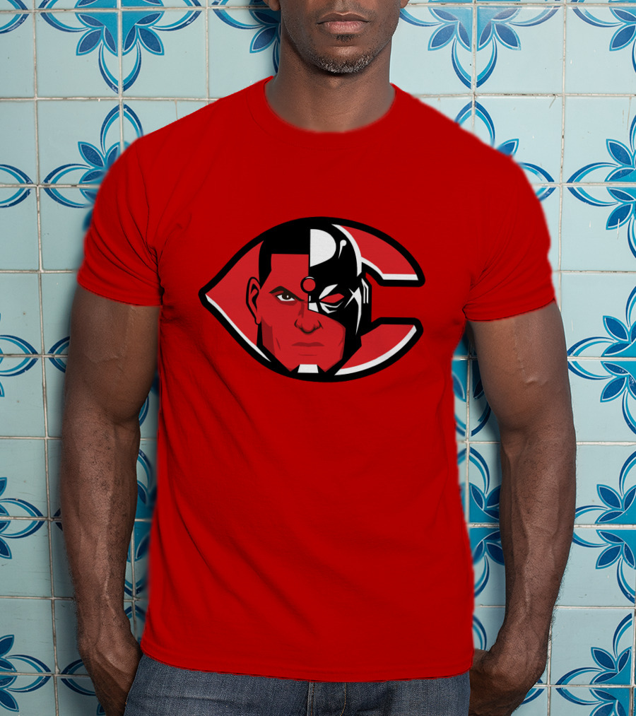 Cincinnati Cyborgs MLB Logo Face T-Shirt