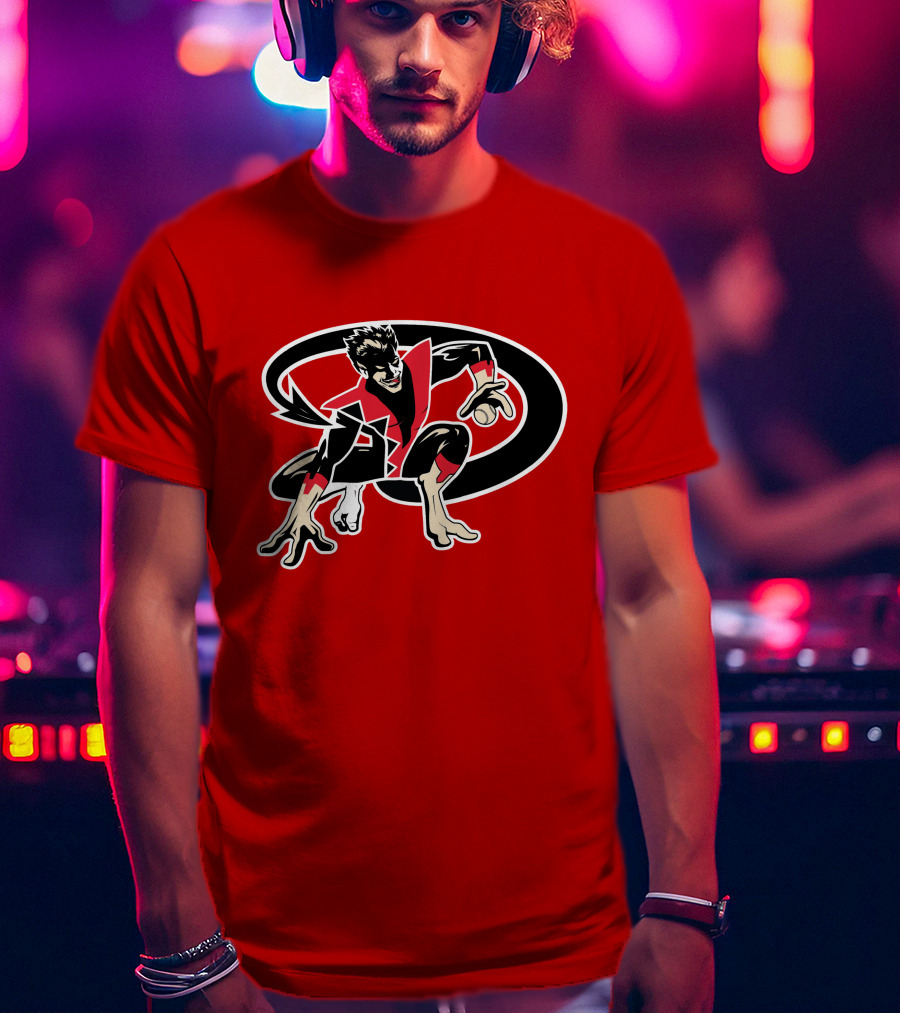 Arizona Nightcrawlers MLB Crossover With Baseball Superhero Character T-Shirt