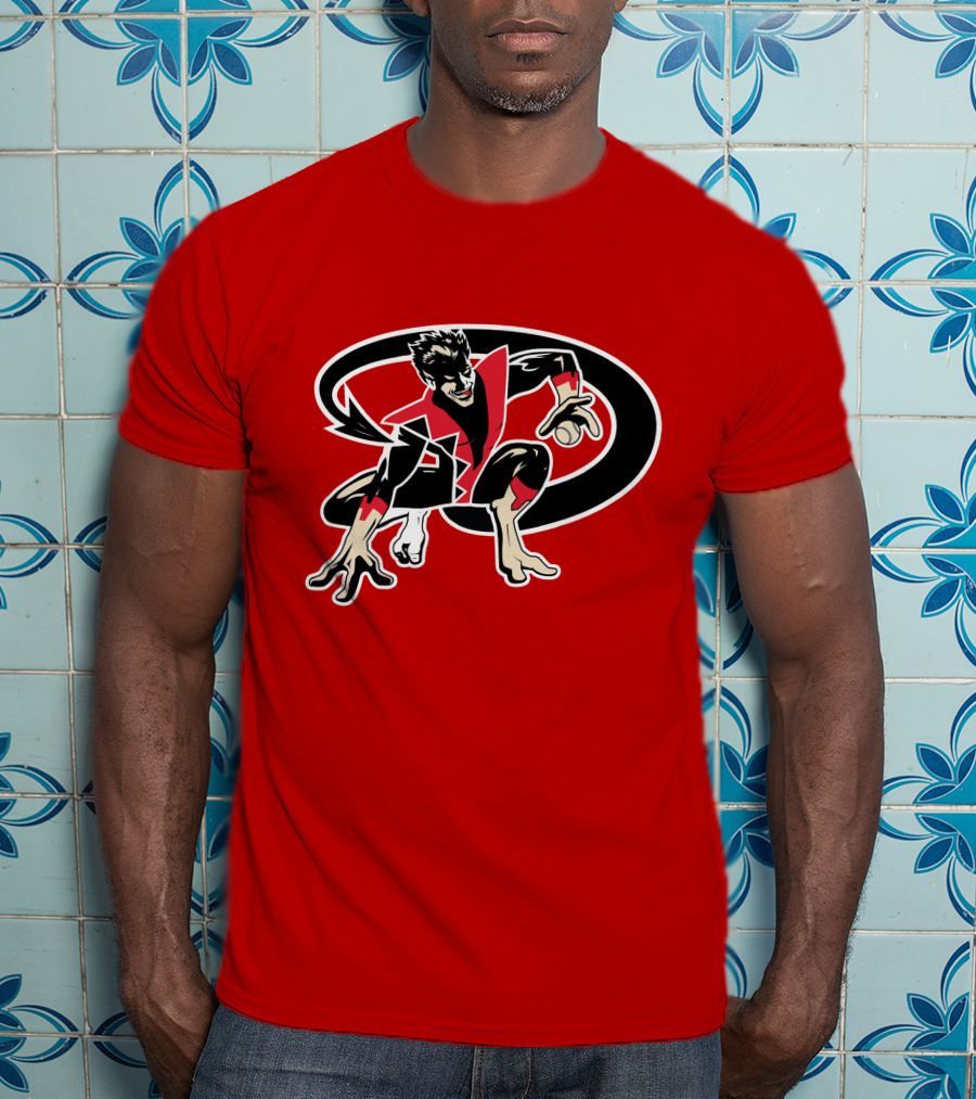 Arizona Nightcrawlers MLB Crossover With Baseball Superhero Character T-Shirt