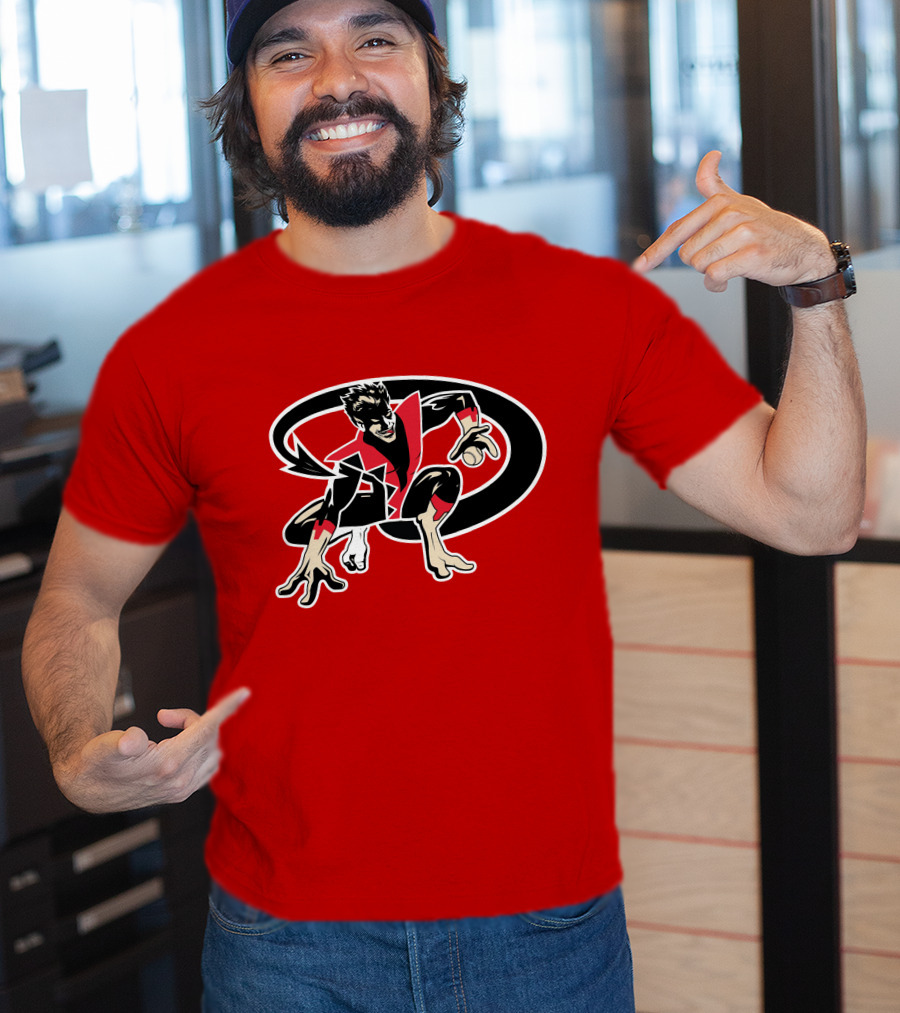 Arizona Nightcrawlers MLB Crossover With Baseball Superhero Character T-Shirt