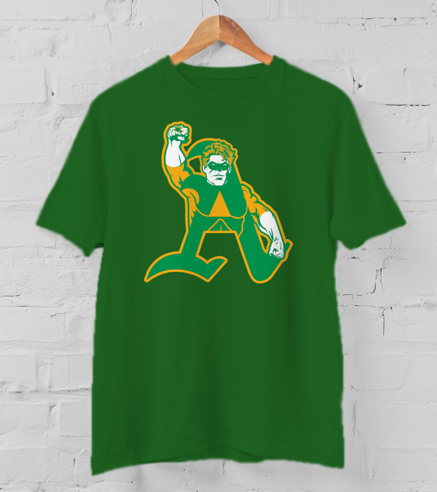 Oakland Athletics Green Lantern MLB Crossover T-Shirt
