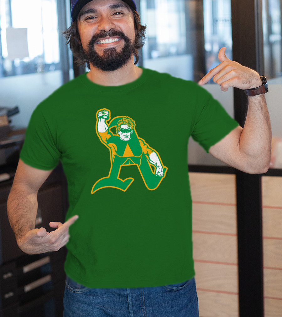 Oakland Athletics Green Lantern MLB Crossover T-Shirt